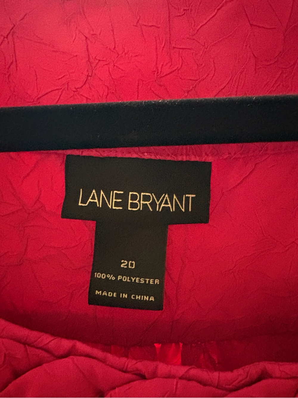 Lane Bryant Bright Pink Braided-Yoke Dress